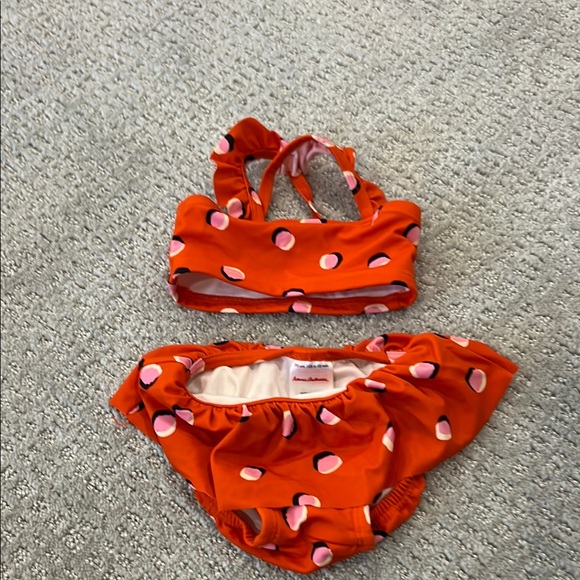 Hanna Andersson Other - Orange Polka Dot Kids Swimwear Set